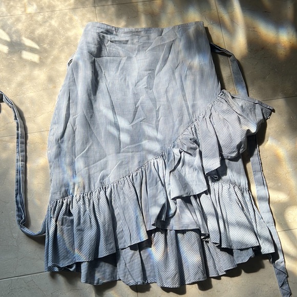 Miss Sixty cotton asymmetrical striped skirt - Picture 2 of 5